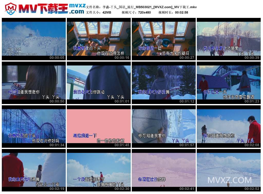 李鑫-丫头_国语_流行_MB503021